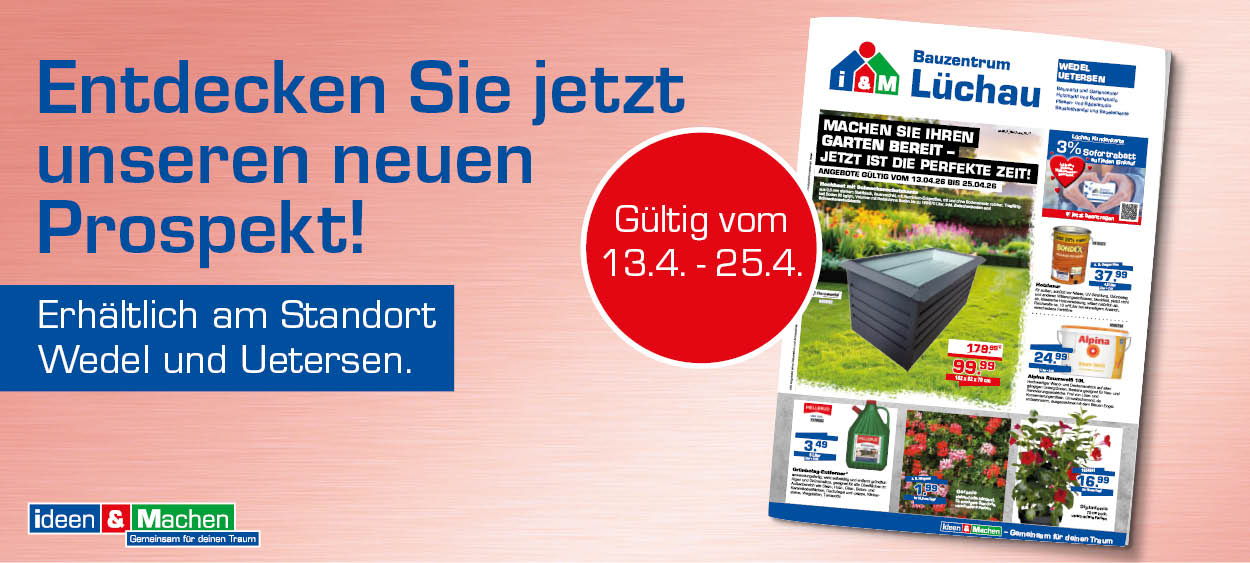 Aktueller Prospekt KW 16 vom Bauzentrum Lüchau