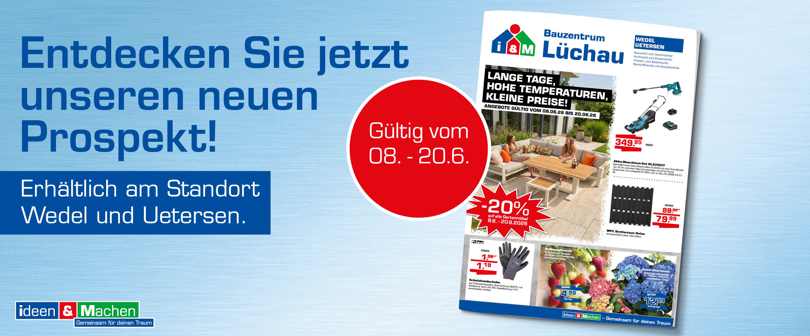 Aktueller Prospekt KW 20 vom Bauzentrum Lüchau